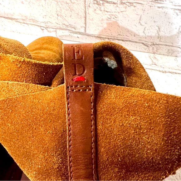 ED by Ellen DeGeneres Brown Zayden Suede Leather Boots W 8.5 US / 38.5 EU - Picture 13 of 14